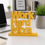 Work Harder Miya 3D Printed Name Stand
