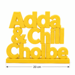 Adda & Chill Cholbe 3D Printed Name Stand - Image 2