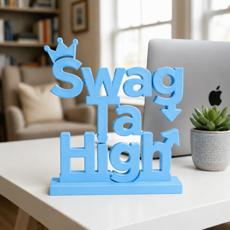 Swag Ta High 3D Printed Name Stand - Image 6