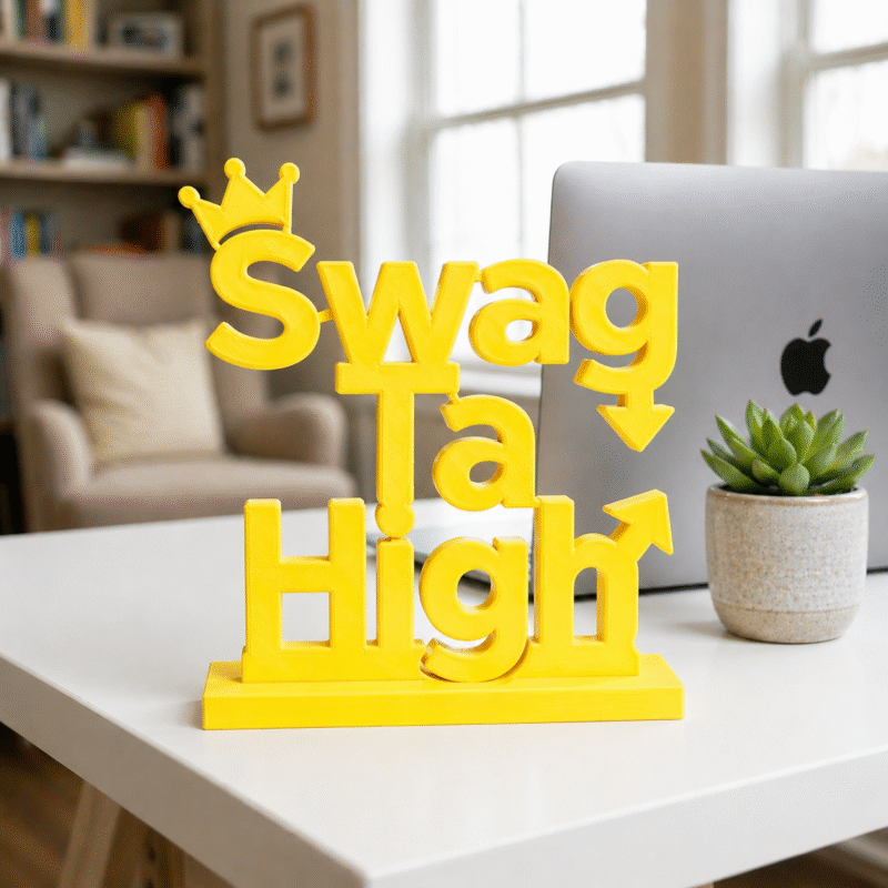 Swag Ta High 3D Printed Name Stand - Image 8