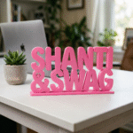 Shanti & Swag Custom 3D Printed Desk Sign - Image 4