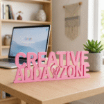 Creative Adda Zone Custom 3D Printed Desk Sign - Image 4