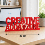Creative Adda Zone Custom 3D Printed Desk Sign - Image 3
