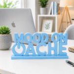 Mood On Ache 3D Printed Desk Sign - Image 6