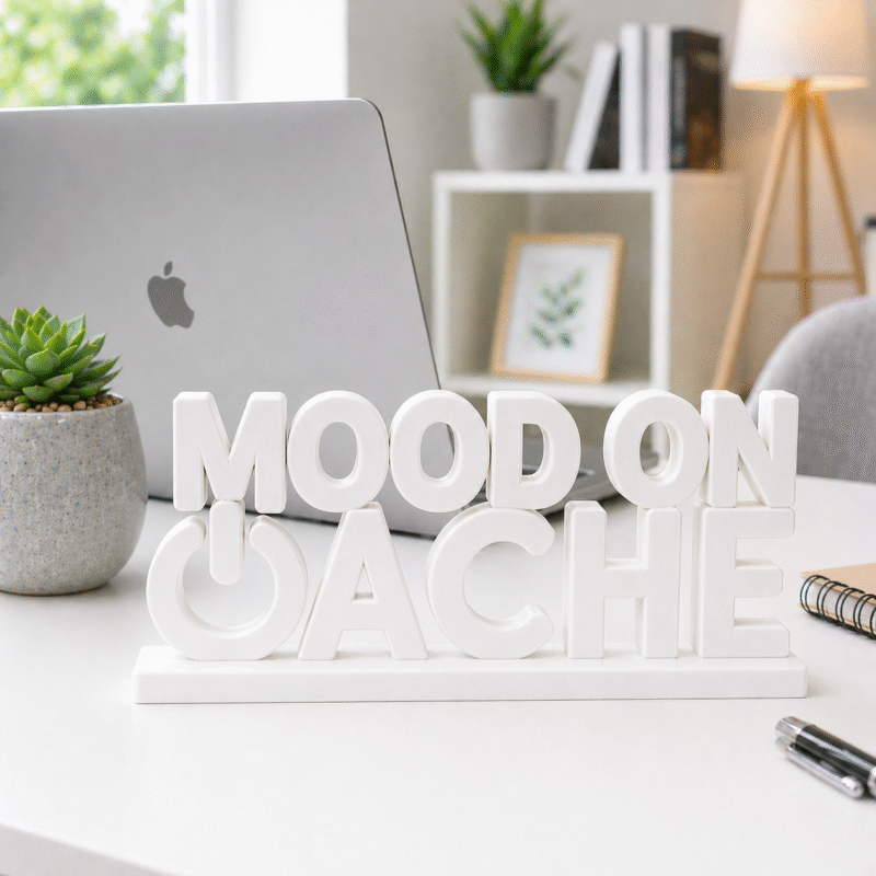 Mood On Ache 3D Printed Desk Sign - Image 8