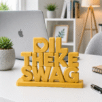 Dil Theke Swag 3D Printed Desk Sign