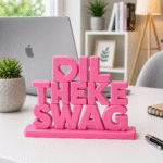 Dil Theke Swag 3D Printed Desk Sign - Image 4