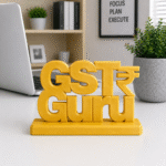 GST Guru 3D Printed Office Desk Sign