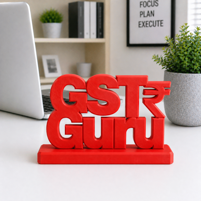 GST Guru 3D Printed Office Desk Sign - Image 5