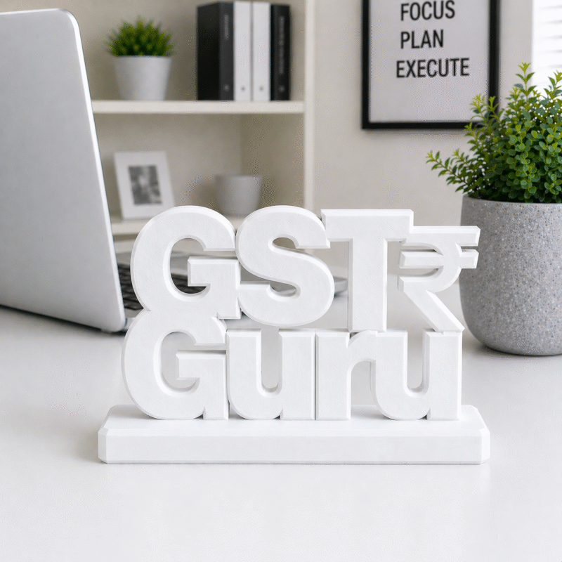 GST Guru 3D Printed Office Desk Sign - Image 8
