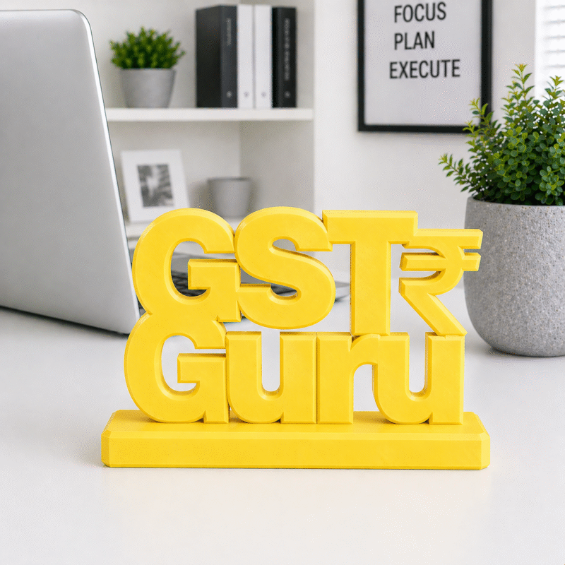 GST Guru 3D Printed Office Desk Sign - Image 9