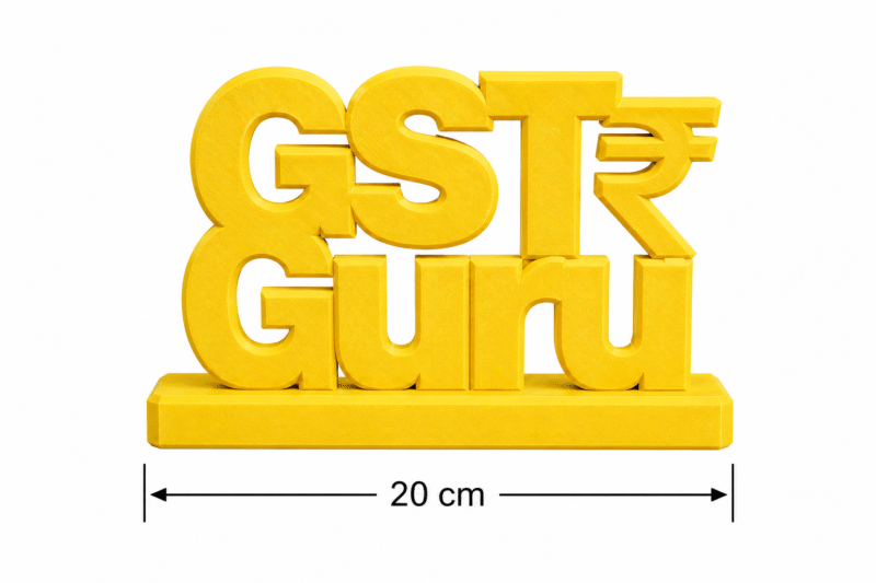 GST Guru 3D Printed Office Desk Sign - Image 2