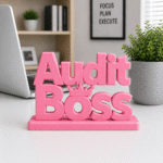 Audit Boss 3D Printed Office Desk Sign - Image 4