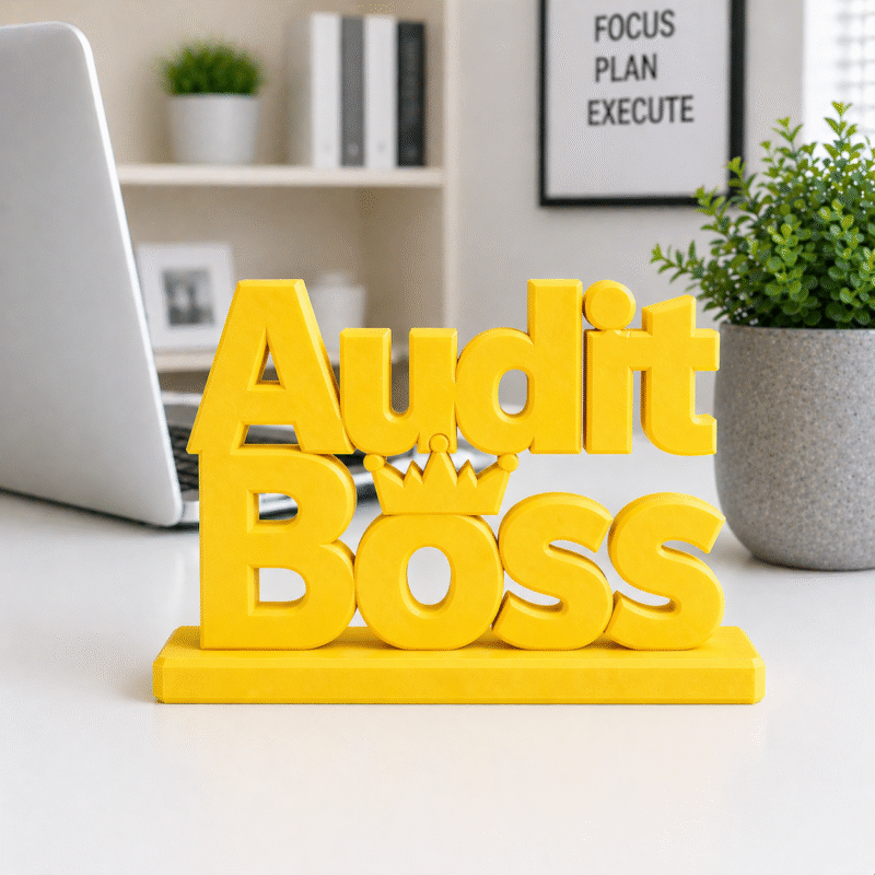 Audit Boss 3D Printed Office Desk Sign - Image 8