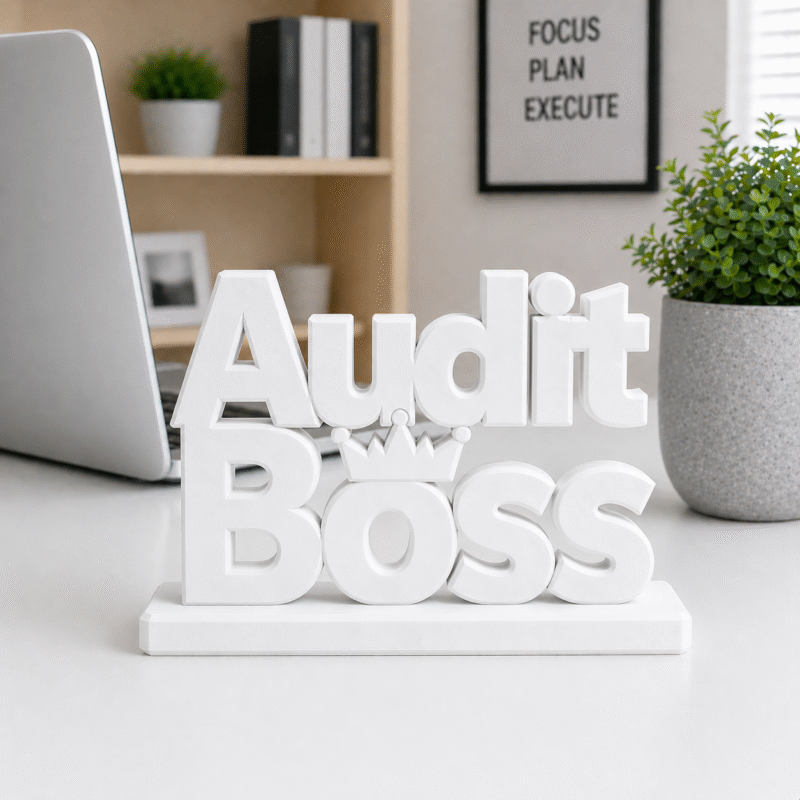 Audit Boss 3D Printed Office Desk Sign - Image 9