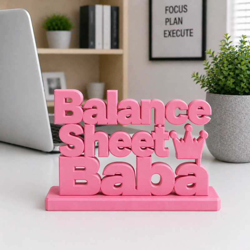 Balance Sheet Baba 3D Printed Desk Decor - Image 4