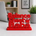 Balance Sheet Baba 3D Printed Desk Decor - Image 5
