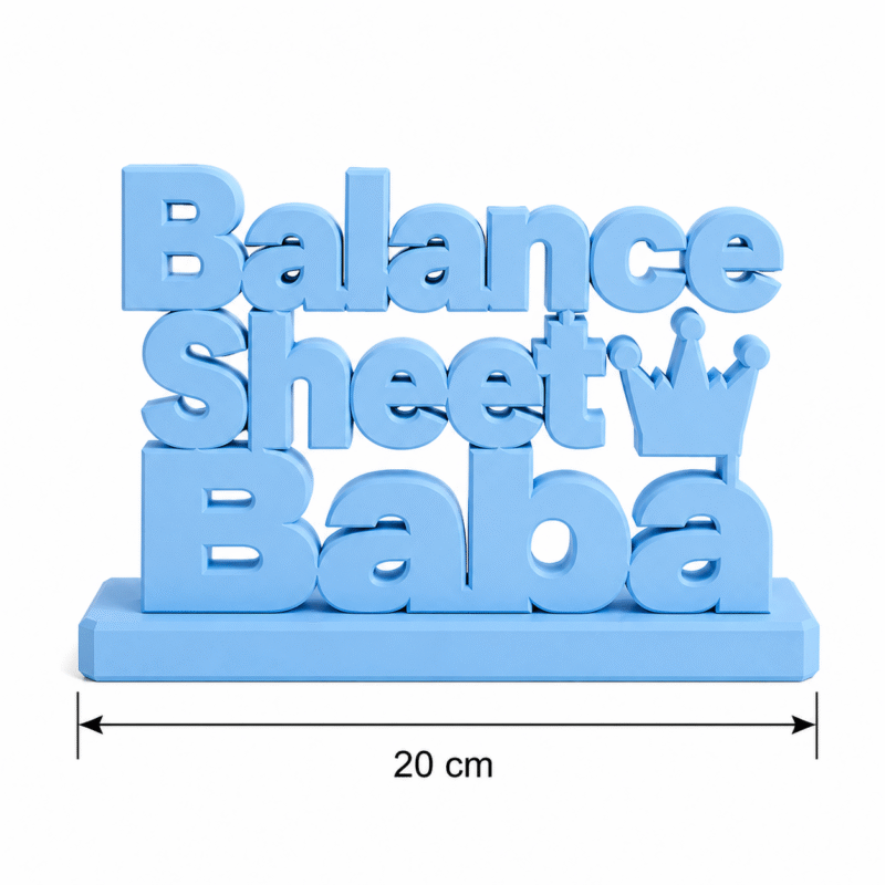 Balance Sheet Baba 3D Printed Desk Decor - Image 2