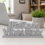 Jhakaas Vibes Only 3D Printed Desk Sign - Image 5