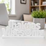 Jhakaas Vibes Only 3D Printed Desk Sign - Image 7