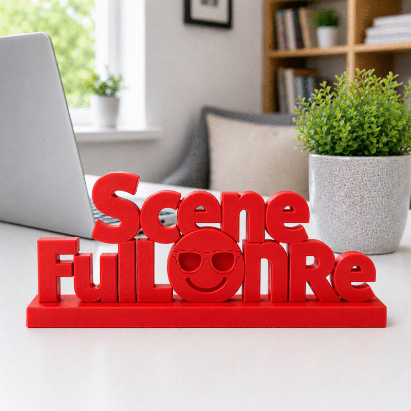Jhakaas Vibes Only 3D Printed Desk Sign - Image 5