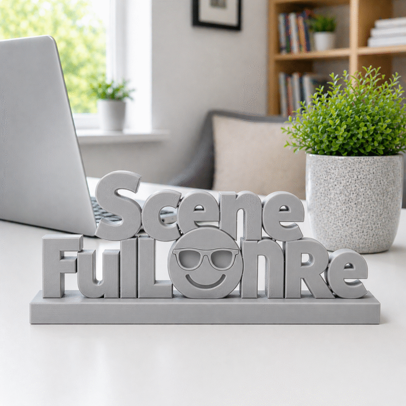 Jhakaas Vibes Only 3D Printed Desk Sign - Image 6