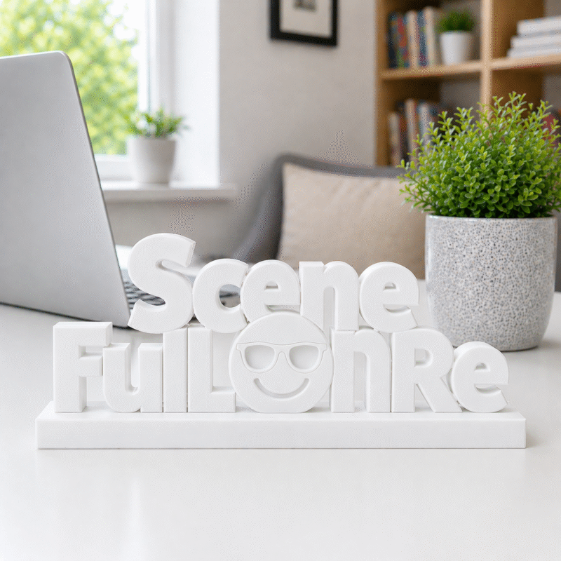 Jhakaas Vibes Only 3D Printed Desk Sign - Image 8
