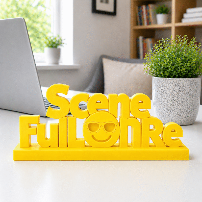 Jhakaas Vibes Only 3D Printed Desk Sign - Image 9