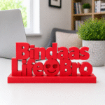 Bindaas Life Bro 3D Printed Desk Sign - Image 5
