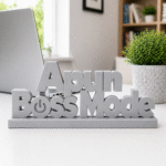 Apun Boss Mode 3D Printed Desk Sign - Image 5