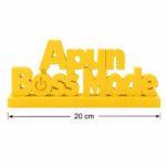 Apun Boss Mode 3D Printed Desk Sign - Image 2