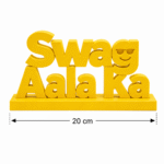 Swag Aala Ka 3D Printed Desk Sign - Image 2