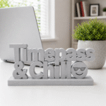 Timepass & Chill 3D Printed Desk Sign - Image 6
