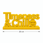 Timepass & Chill 3D Printed Desk Sign - Image 2