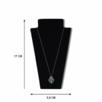 Black Necklace Display Stand Jewelry Bust Holder | Matte Finish Necklace Jewellery Stand | Pendant Chain Display Organizer | Scratch Free Jewelry Display for Shop, Showroom & Photography(Black Color) - Image 4