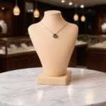 Premium Necklace Jewellery Stand | 3D Printed Display Bust | Lightweight Durable Plastic Holder for Necklaces | Modern Dressing Table Organizer | Space Saving Jewelry Display for Home & Shops(Skin Color) - Image 2