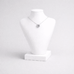Premium White Necklace Jewellery Stand | 3D Printed Display Bust Holder | Lightweight Durable Plastic Organizer | Space Saving Jewelry Display for Home, Shops & Exhibition Decor(White Color)