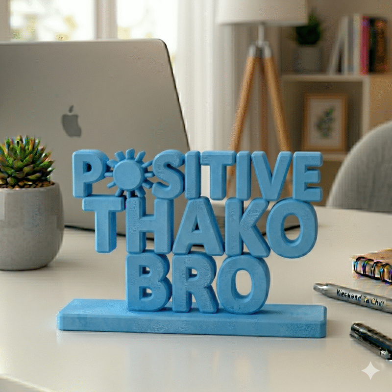 Positive Thako Bro 3D Printed Desk Sign - Image 7
