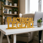 Electrical Legend 3D Printed Sign for Electricians & Engineers | Office Desk Decor Gift