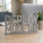 Deploy Mode On 3D Printed Desk Name Sign for Office, Startup, IT Workspace Decor - Image 6