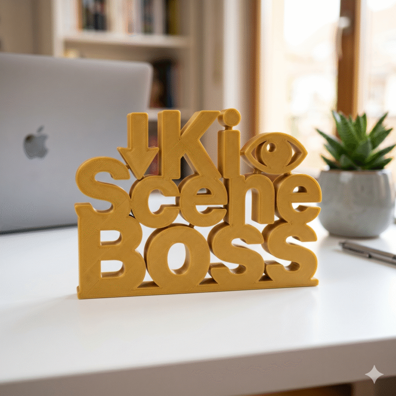 Ki Scene Boss Custom 3D Printed Desk Sign - Image 3