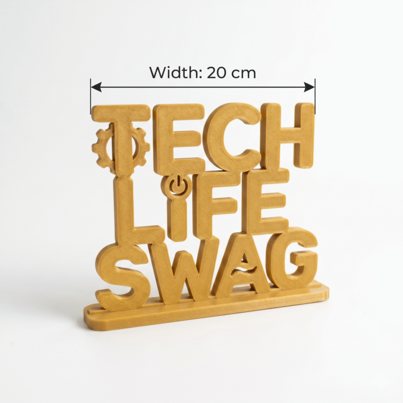 Tech Life Swag 3D Printed Desk Sign - Image 2