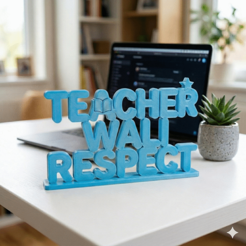 Teacher Wali Respect 3D Printed - Image 4