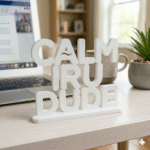 Calm Iru Dude 3D Printed Desk Sign - Image 7