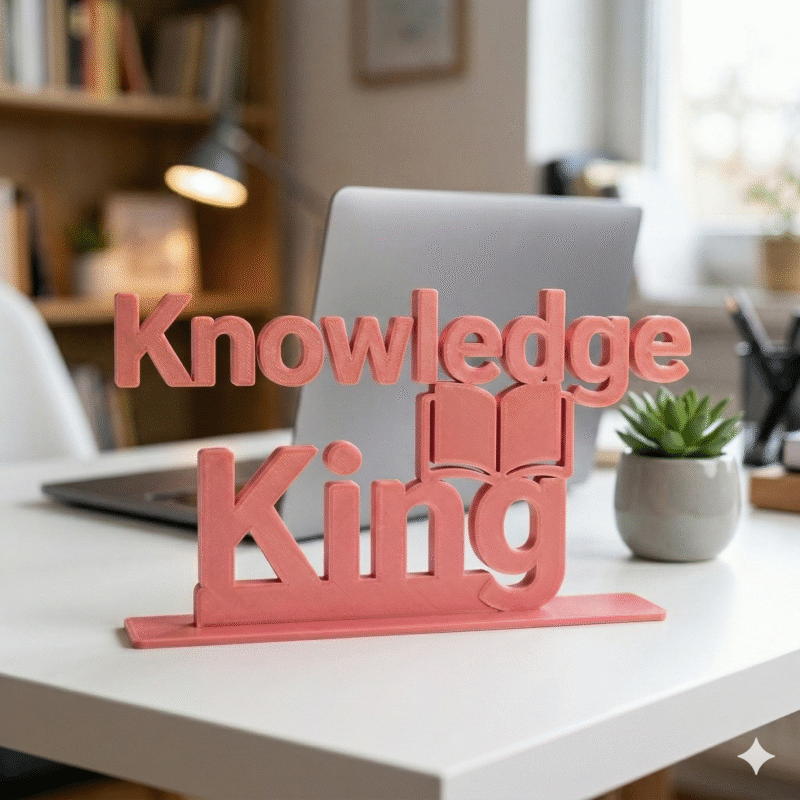 Knowledge King 3D Printed - Image 4