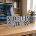 Problem Solver Pro 3D Printed Desk Sign for Developers & Office Desk Decor - Image 8