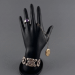 Premium Black Jewellery Hand Holder Stand | 3D Printed Ring Bracelet Necklace Display | Durable Lightweight Plastic Organizer | Space Saving Jewelry Stand for Home, Shop & Exhibition(Black Color)