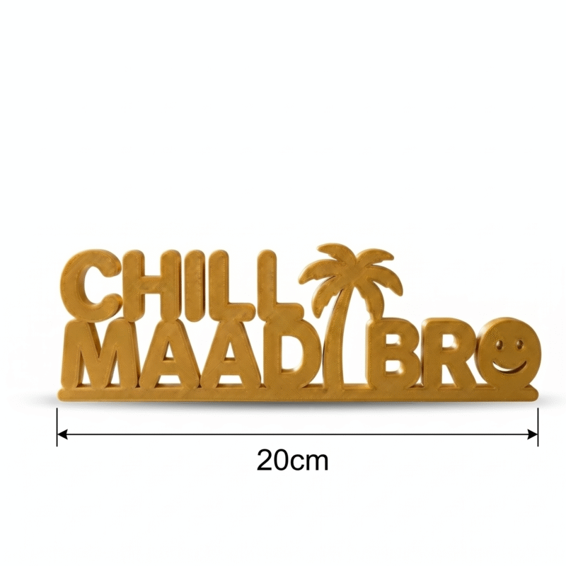 Chill Maadi Bro Desk Decor 3D Printed - Image 2