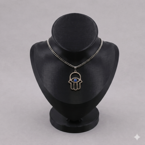 Premium Black Necklace Jewellery Stand with Round Base | 3D Printed Display Bust Holder | Durable Lightweight Plastic Organizer | Space Saving Jewelry Display for Home, Shop & Exhibition(Black Color)