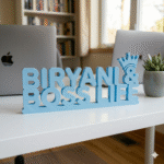 Biryani & Boss Life 3D Printed Desk Sign - Image 6